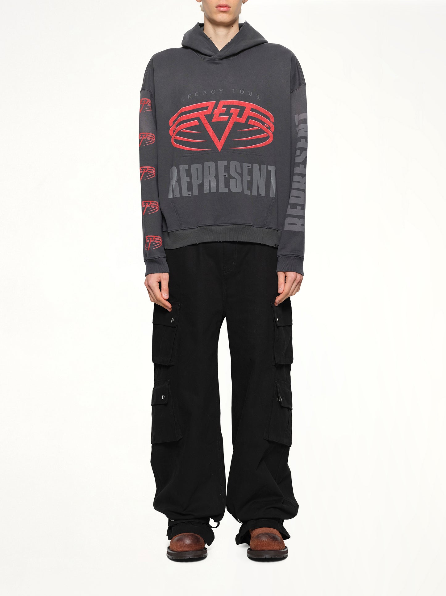 Represent Living Legacy Tour Hoodie in Sun Fade Grey