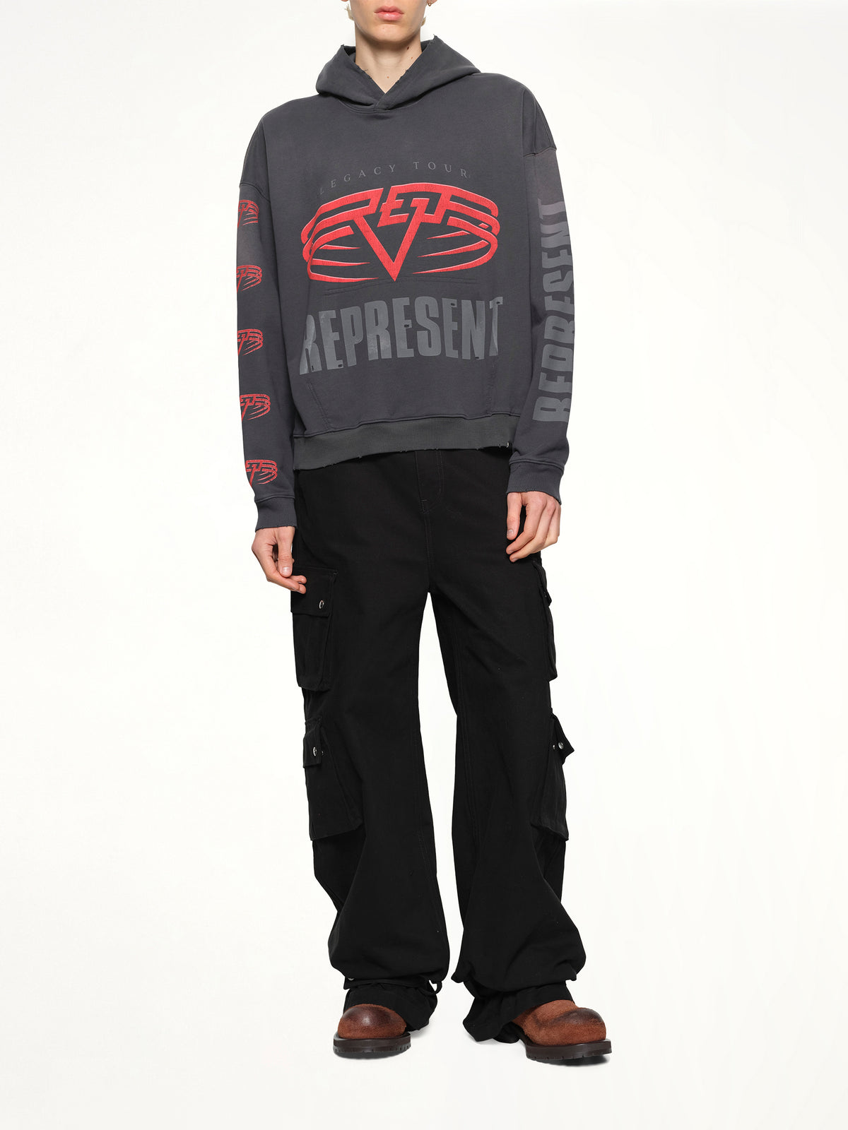 Represent Living Legacy Tour Hoodie in Sun Fade Grey