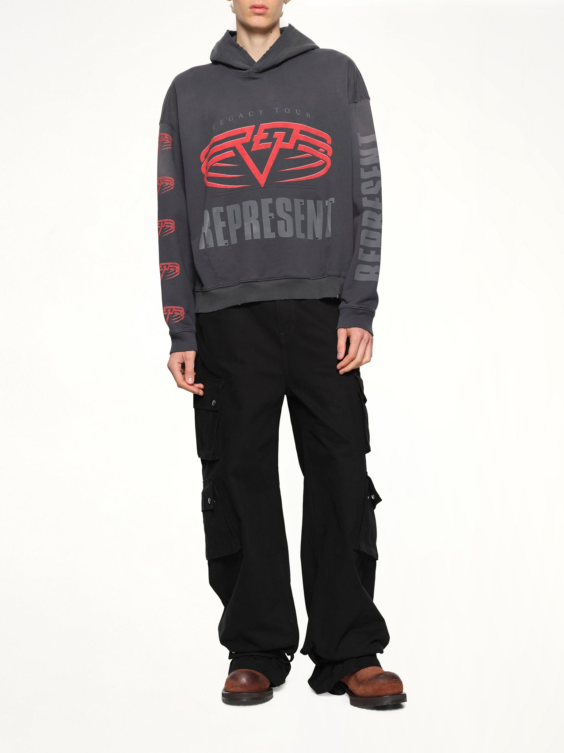 Represent Living Legacy Tour Hoodie in Sun Fade Grey