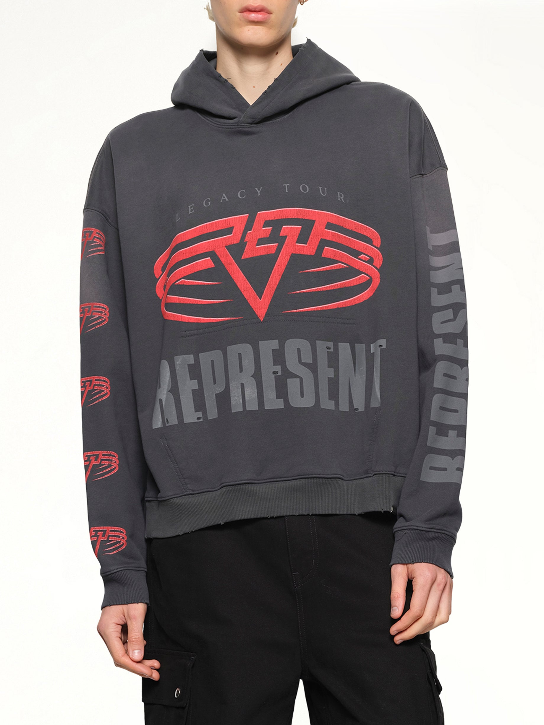 Represent Living Legacy Tour Hoodie in Sun Fade Grey