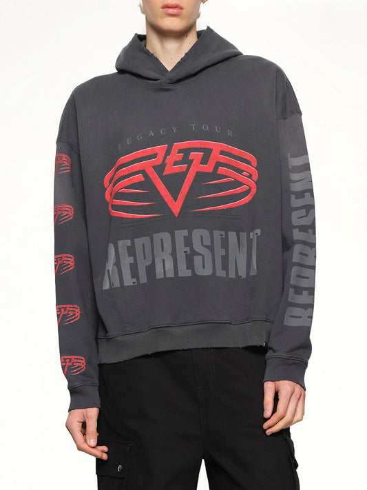 Represent Living Legacy Tour Hoodie in Sun Fade Grey