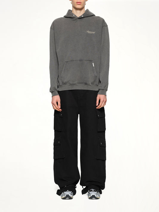 Represent Owners Club Script Hoodie in Vintage Grey