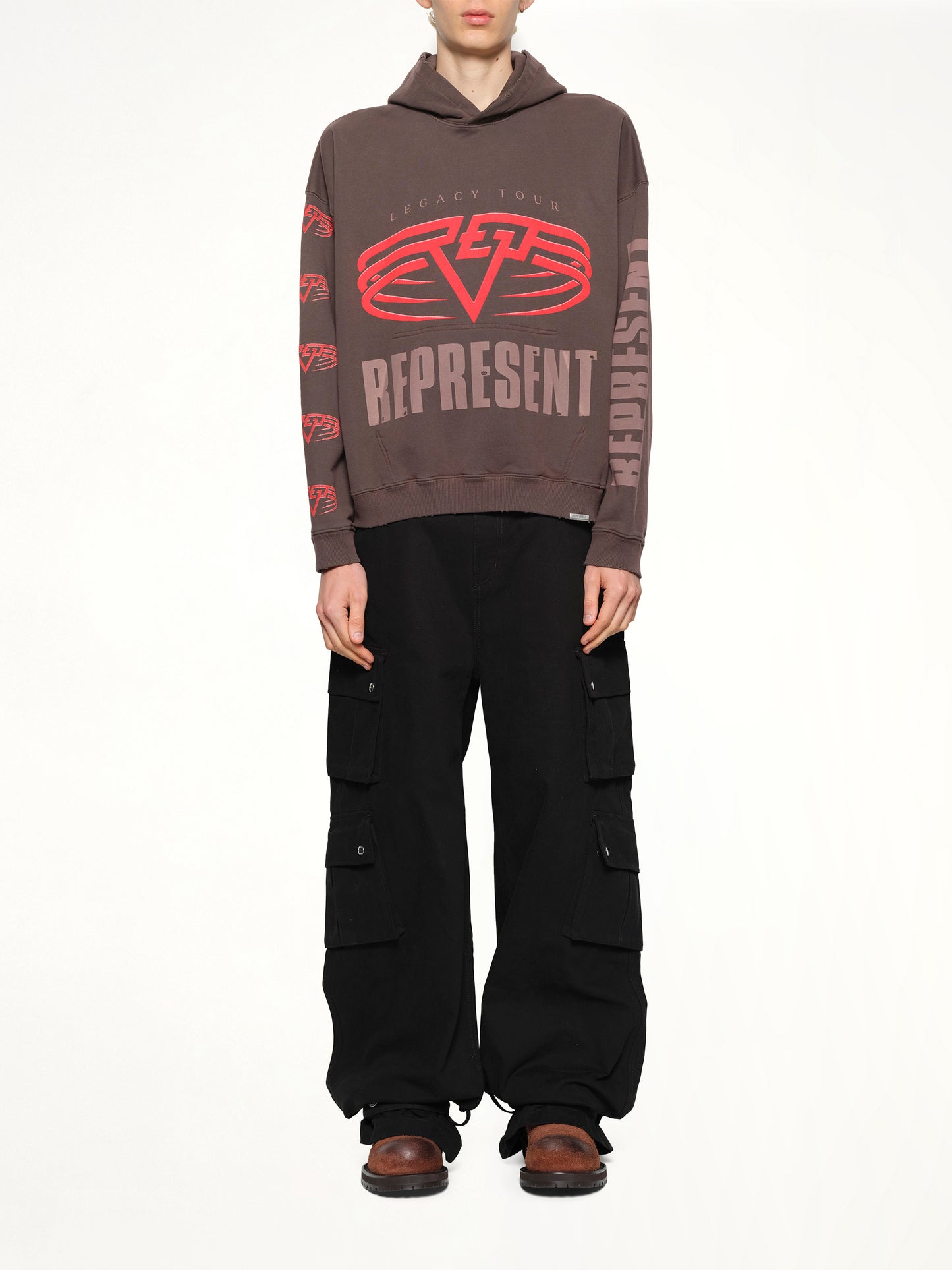 Reversible Living Legacy Falcon Hoodie in Nero