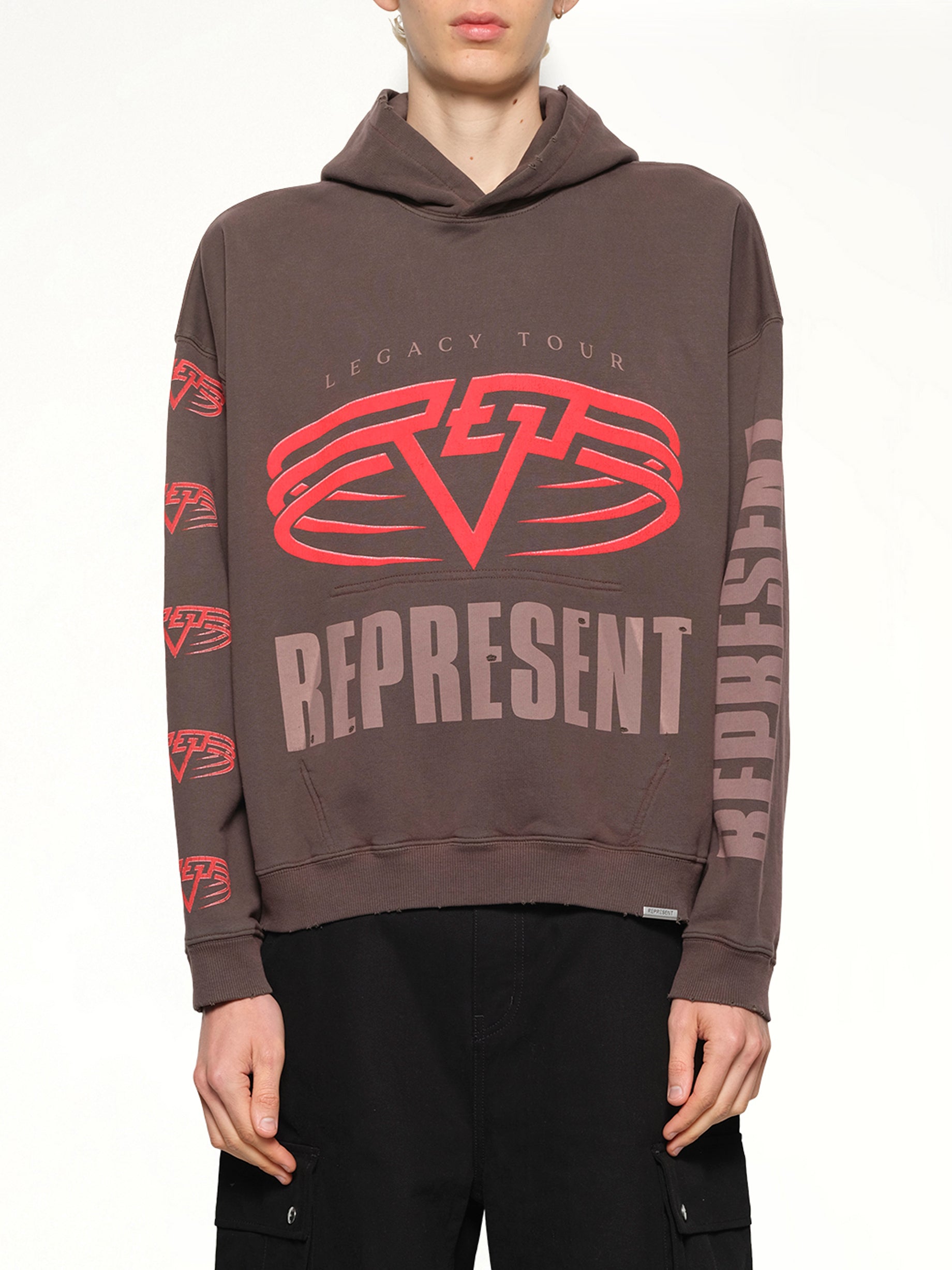 Reversible Living Legacy Falcon Hoodie in Nero