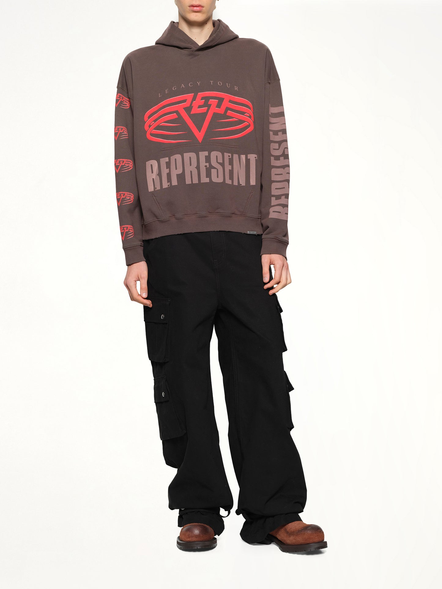 Reversible Living Legacy Falcon Hoodie in Nero