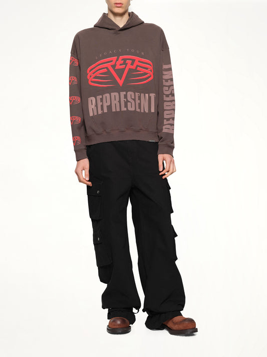 Reversible Living Legacy Falcon Hoodie in Nero