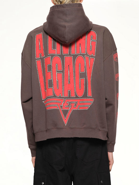 Reversible Living Legacy Falcon Hoodie in Nero