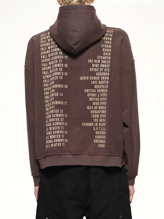 Reversible Living Legacy Falcon Hoodie in Nero