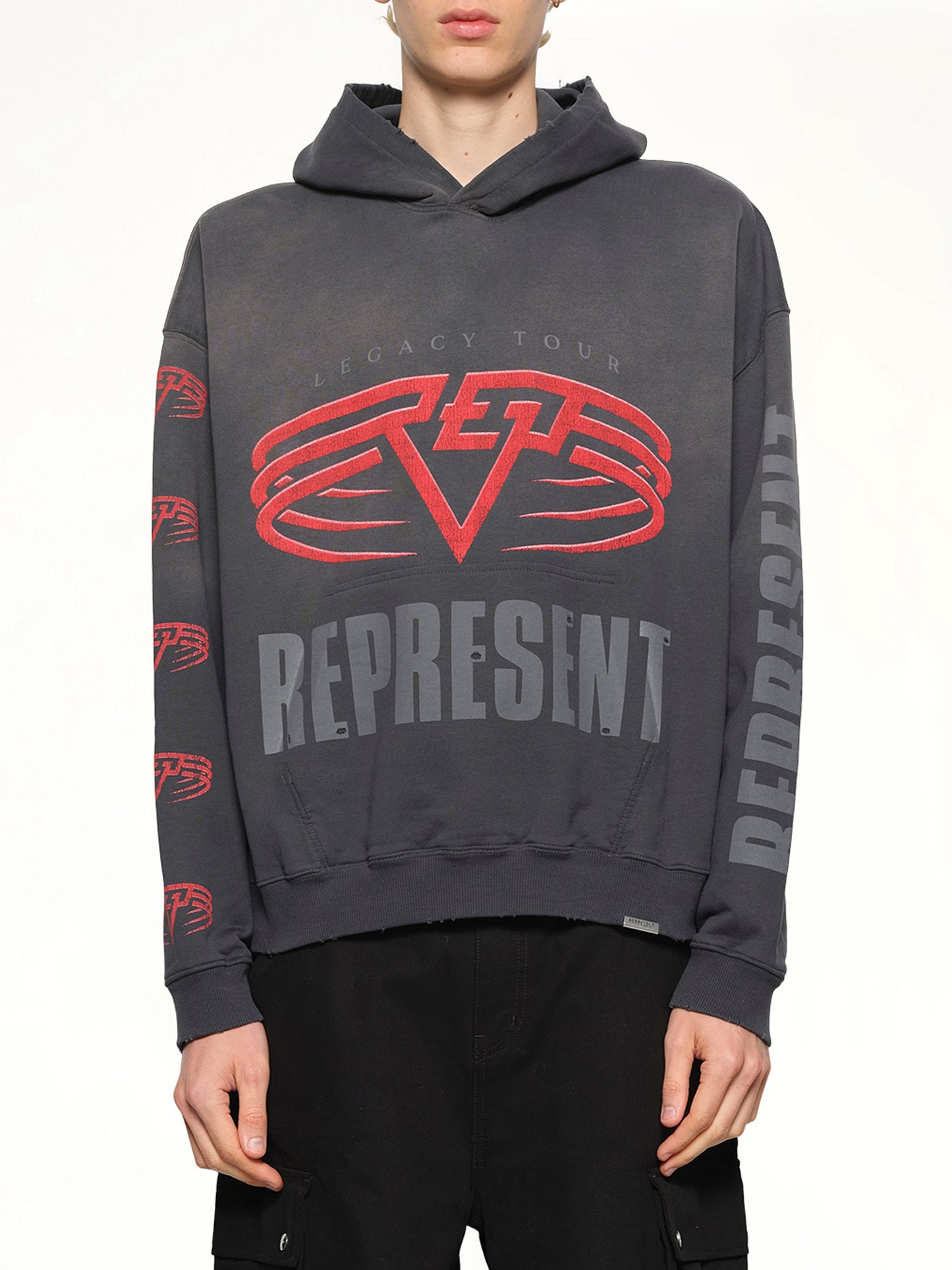 Reversible Living Legacy Falcon Hoodie in Sun Fade Grey