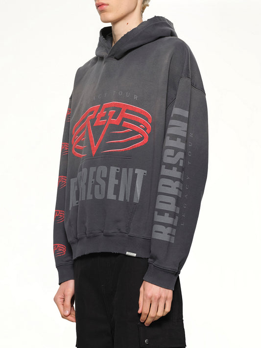 Reversible Living Legacy Falcon Hoodie in Sun Fade Grey