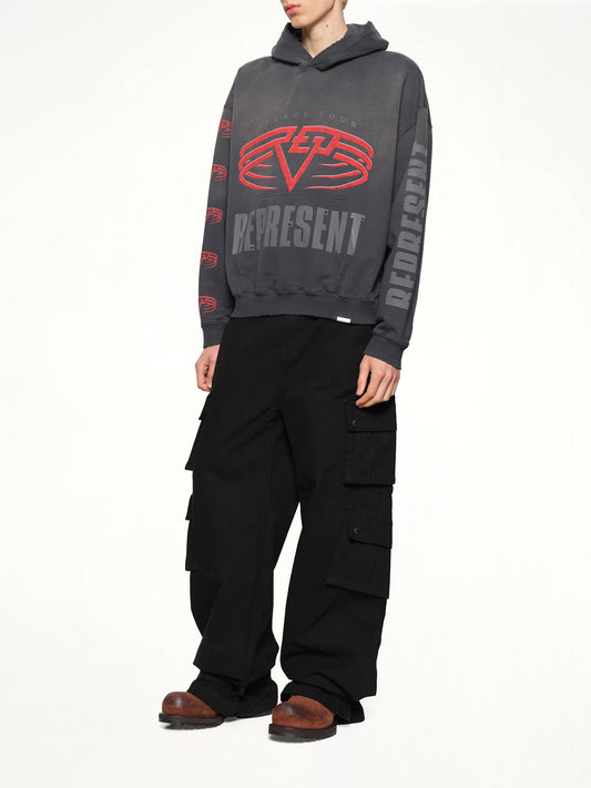 Reversible Living Legacy Falcon Hoodie in Sun Fade Grey