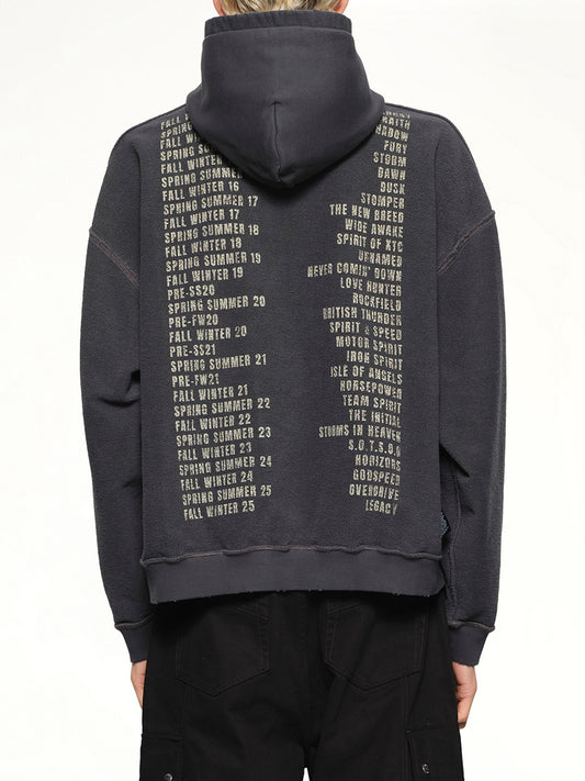 Reversible Living Legacy Falcon Hoodie in Sun Fade Grey