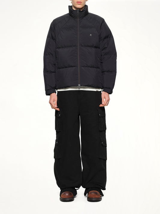 Funnel Neck Puffer in Black
