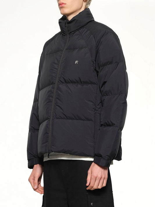 Funnel Neck Puffer in Black