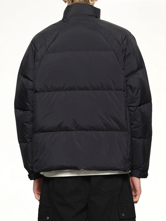 Funnel Neck Puffer in Black