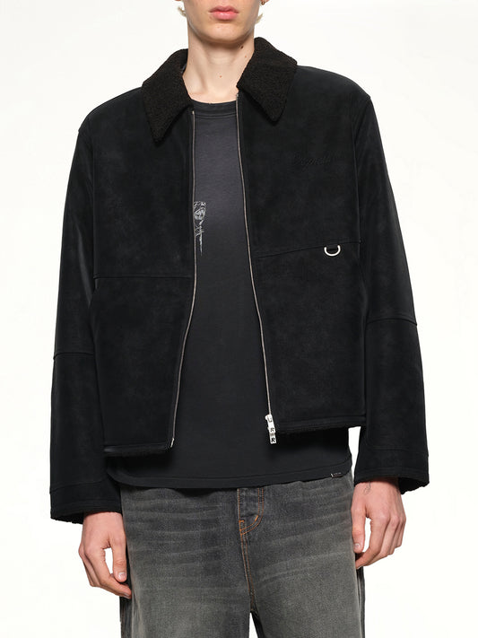 Shearling Jacket in Jet Black