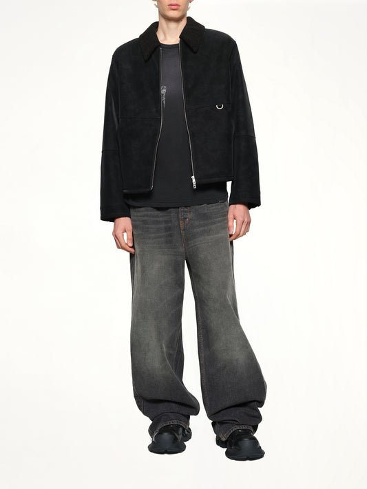 Shearling Jacket in Jet Black