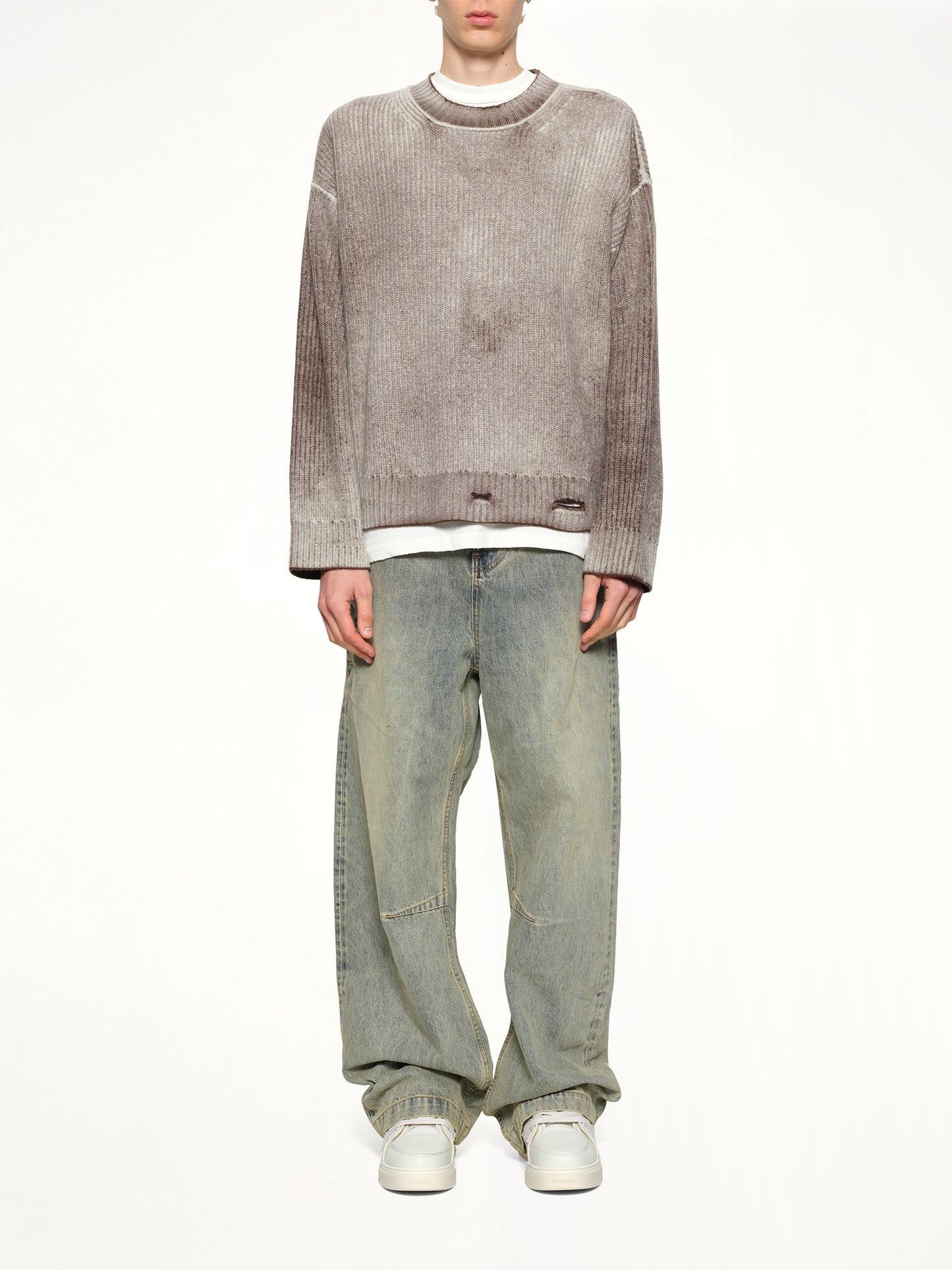 Reversible Fade Out Knit in Nero