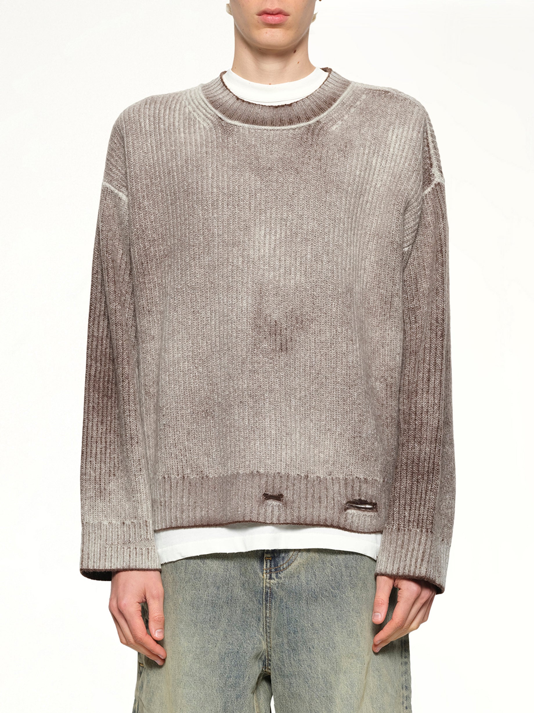 Reversible Fade Out Knit in Nero