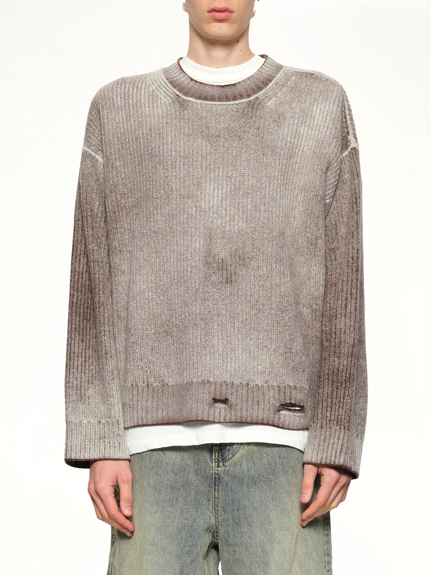 Reversible Fade Out Knit in Nero