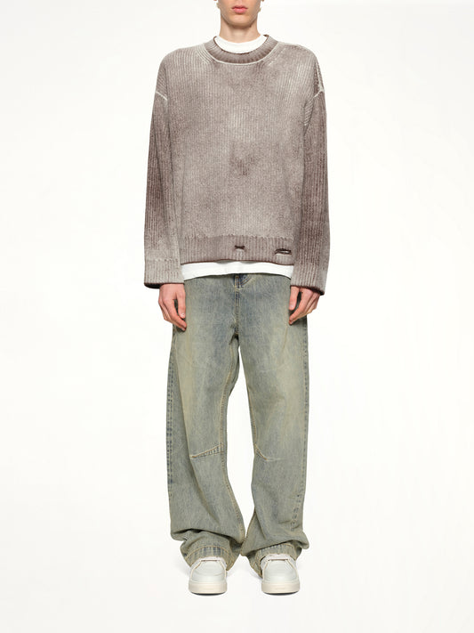 Reversible Fade Out Knit in Nero