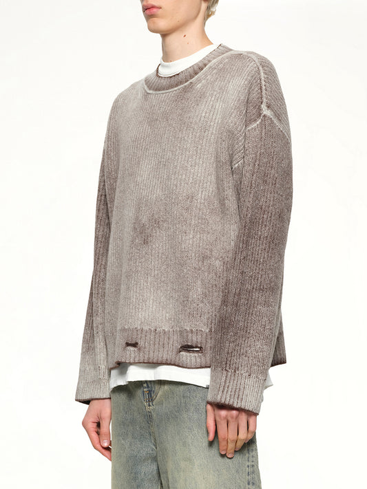 Reversible Fade Out Knit in Nero