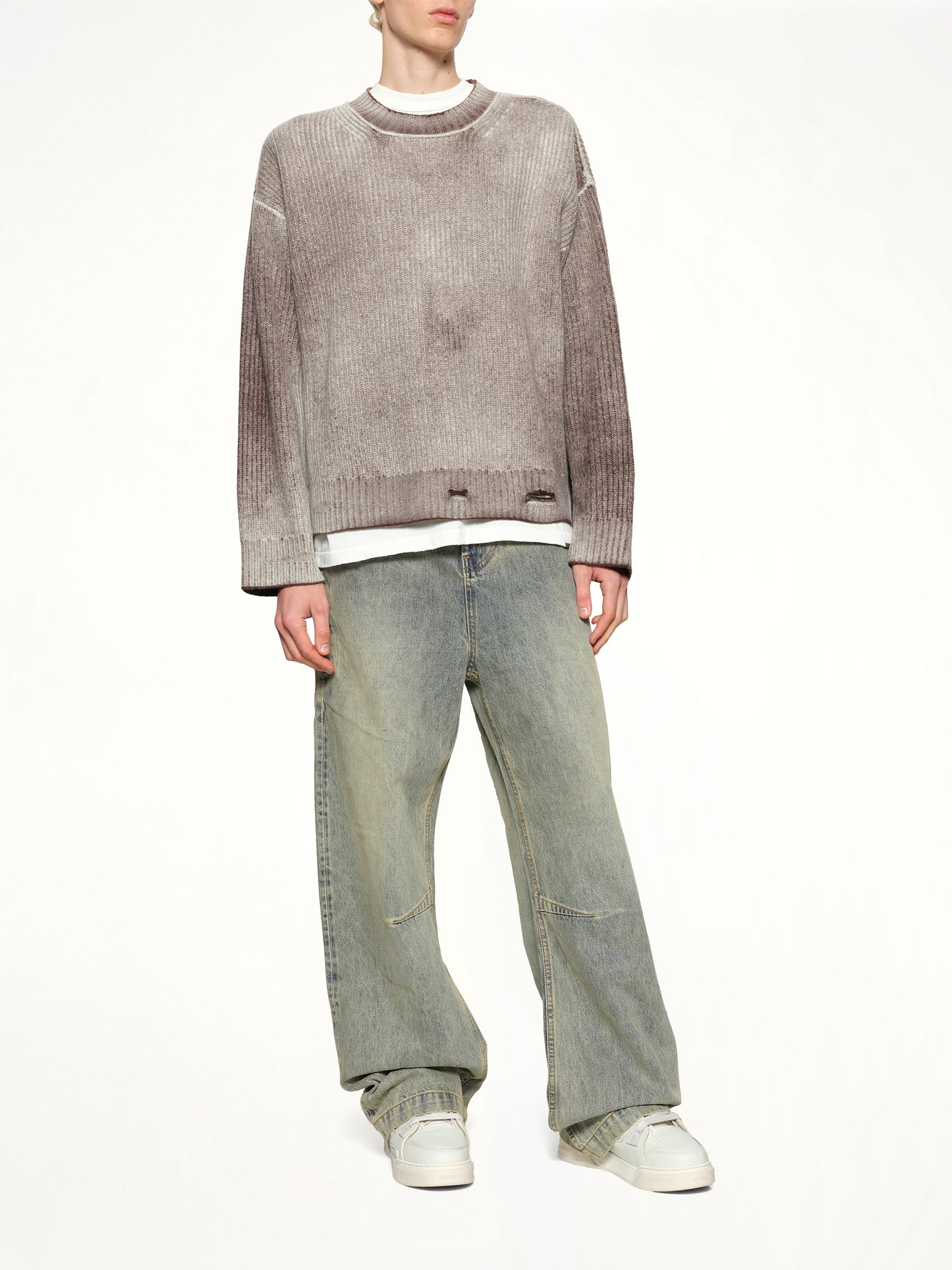 Reversible Fade Out Knit in Nero