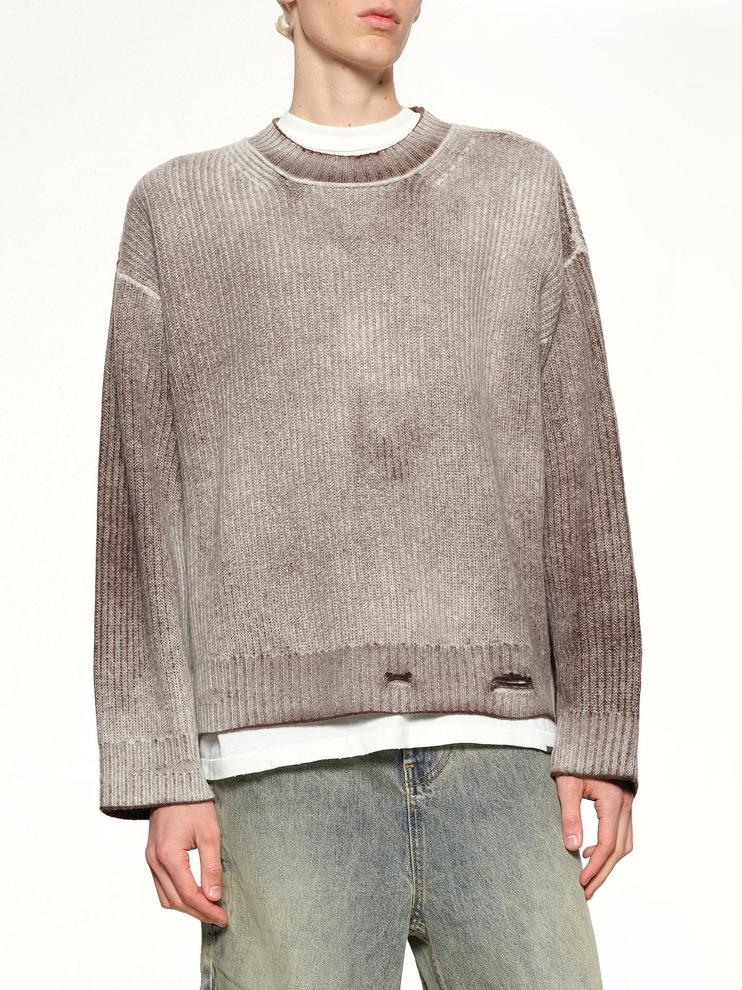 Reversible Fade Out Knit in Nero