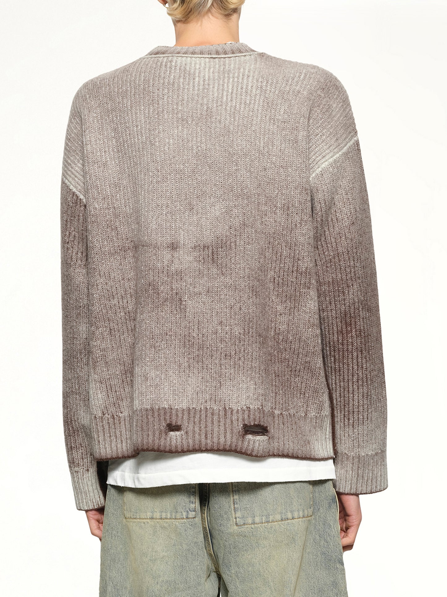 Reversible Fade Out Knit in Nero