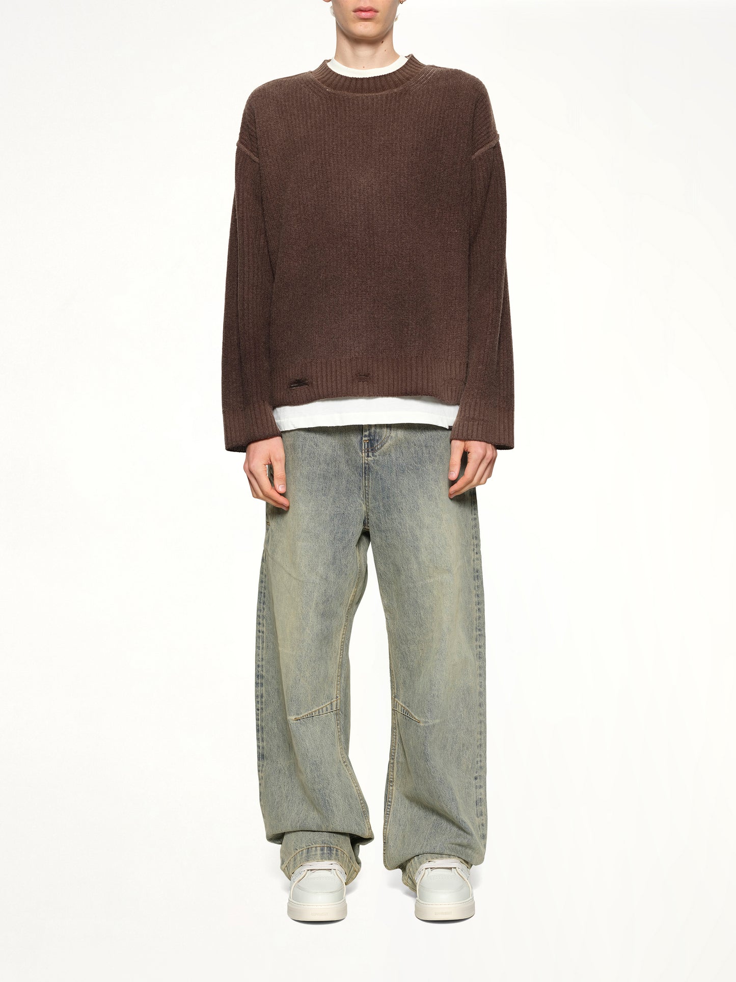 Reversible Fade Out Knit in Nero