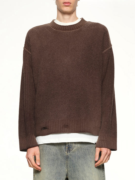 Reversible Fade Out Knit in Nero