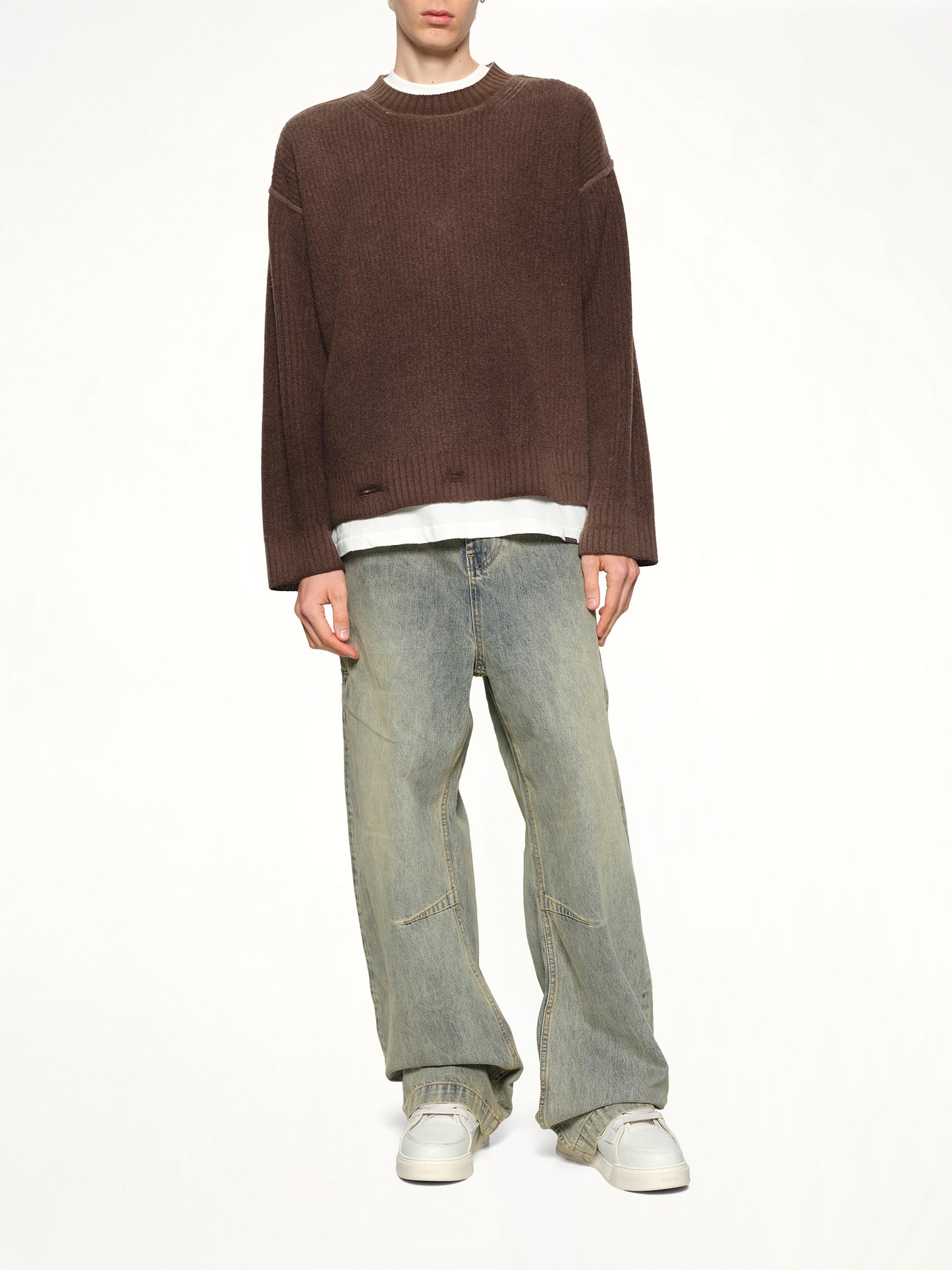 Reversible Fade Out Knit in Nero