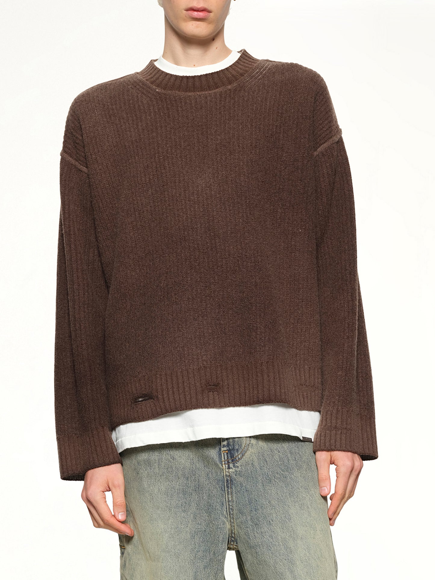 Reversible Fade Out Knit in Nero