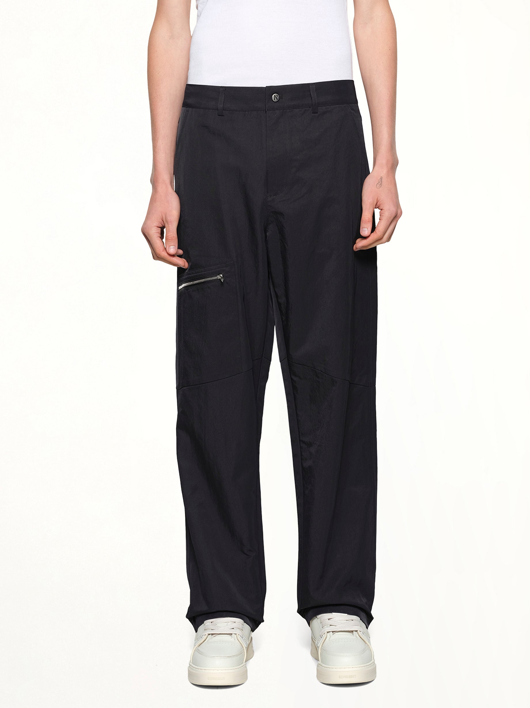 Nylon Workwear Pant in Jet Black