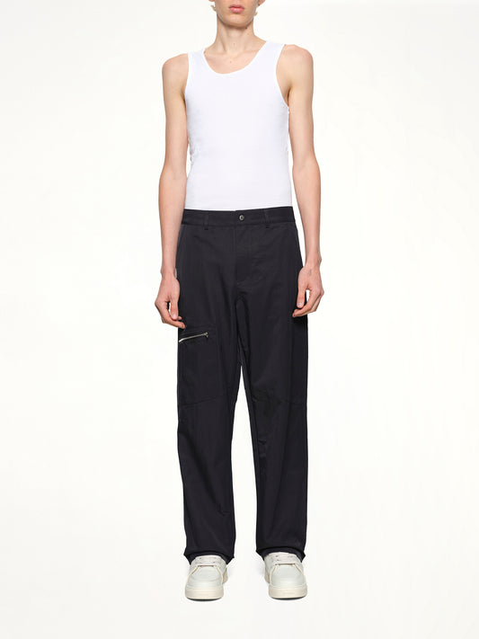 Nylon Workwear Pant in Jet Black