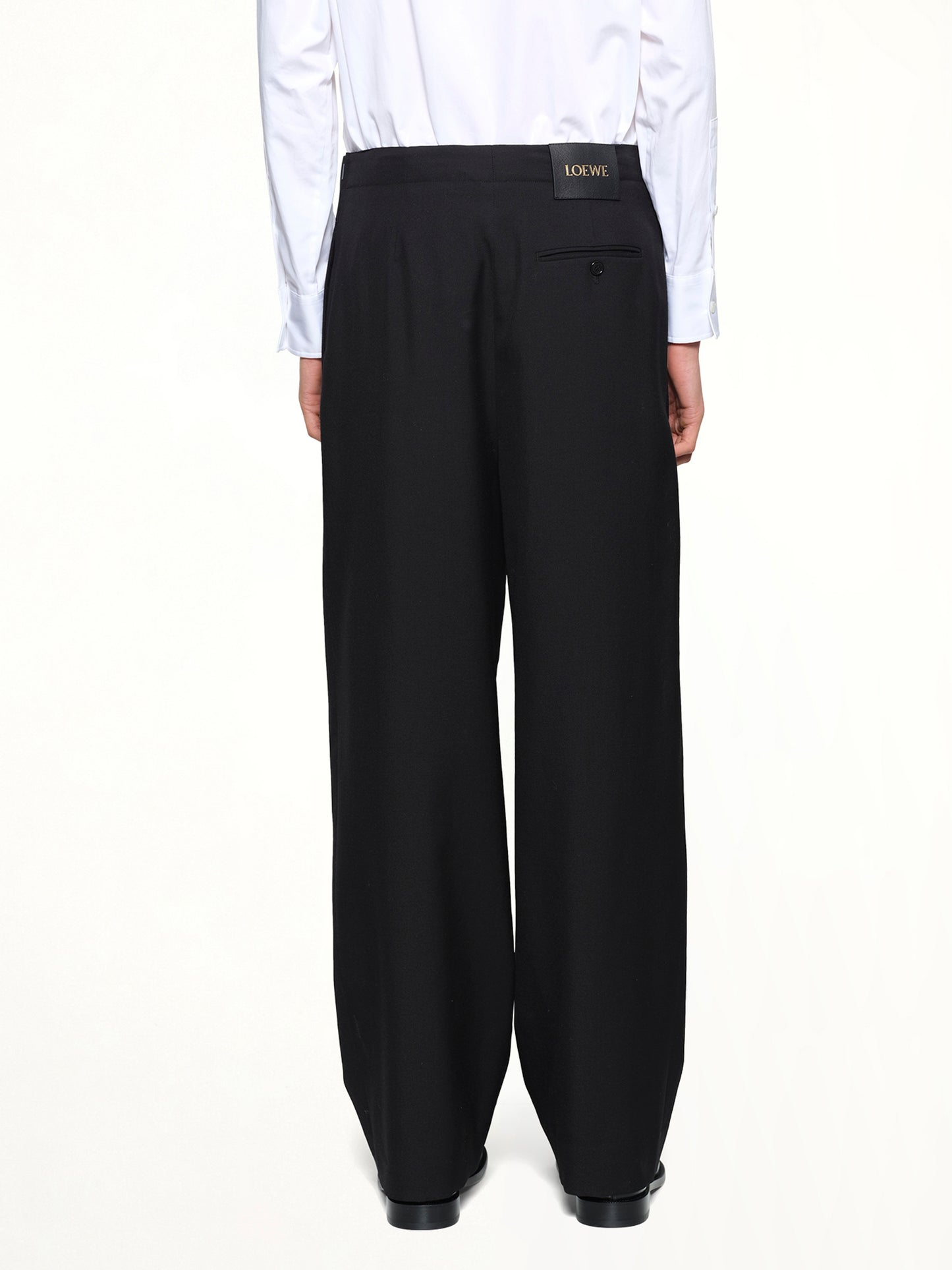 Belted Trousers in Black