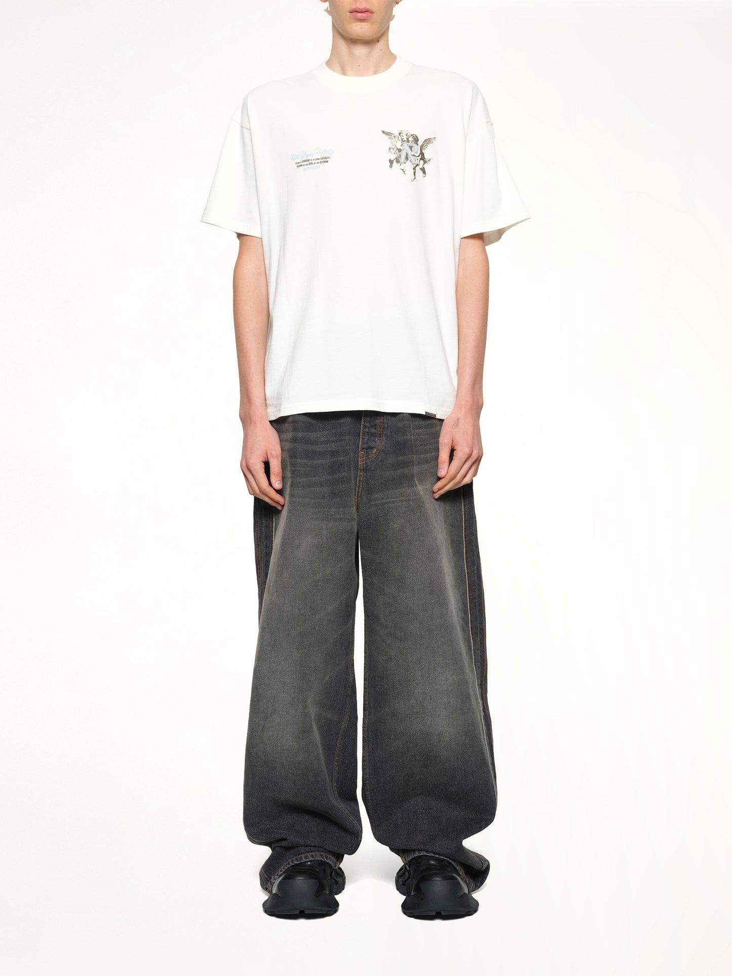 Represent Legacy Cherubs T-Shirt in Flat White