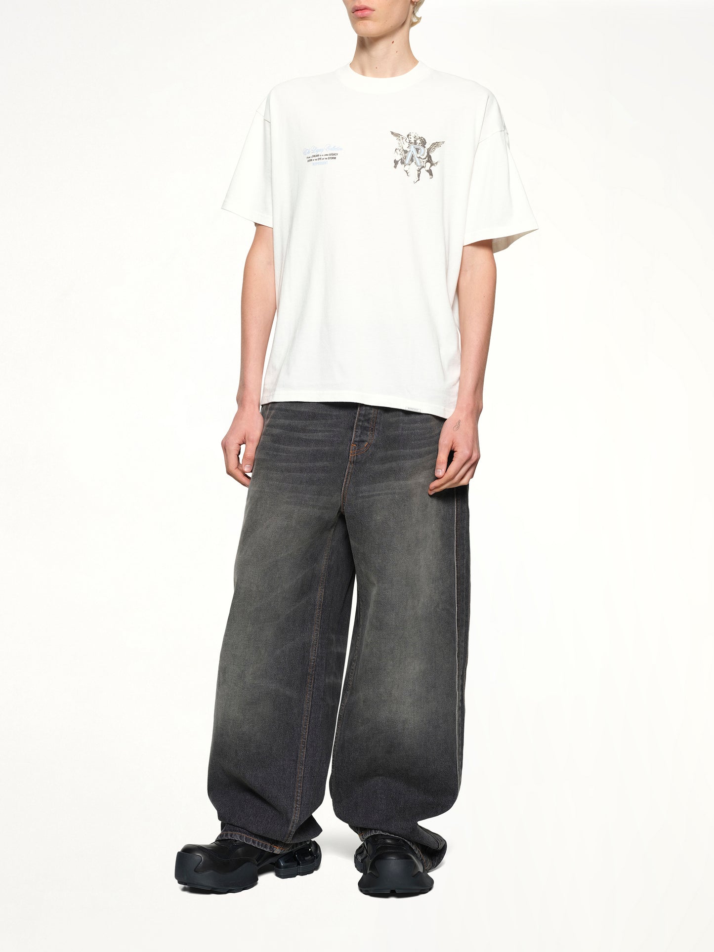 Represent Legacy Cherubs T-Shirt in Flat White