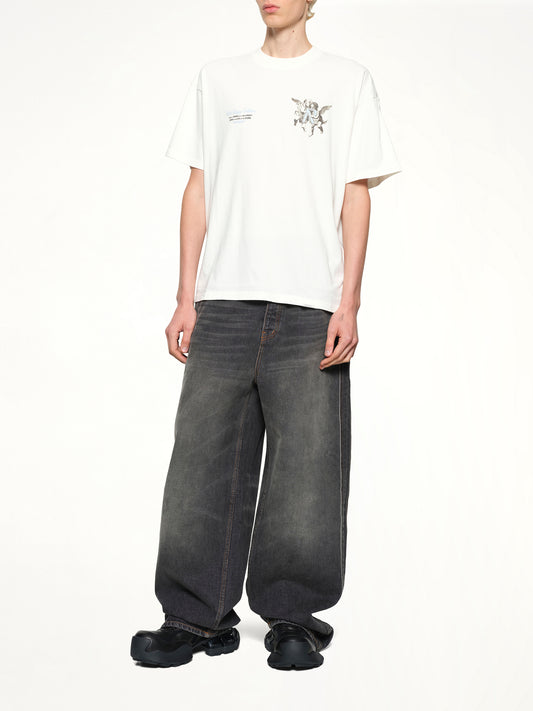 Represent Legacy Cherubs T-Shirt in Flat White