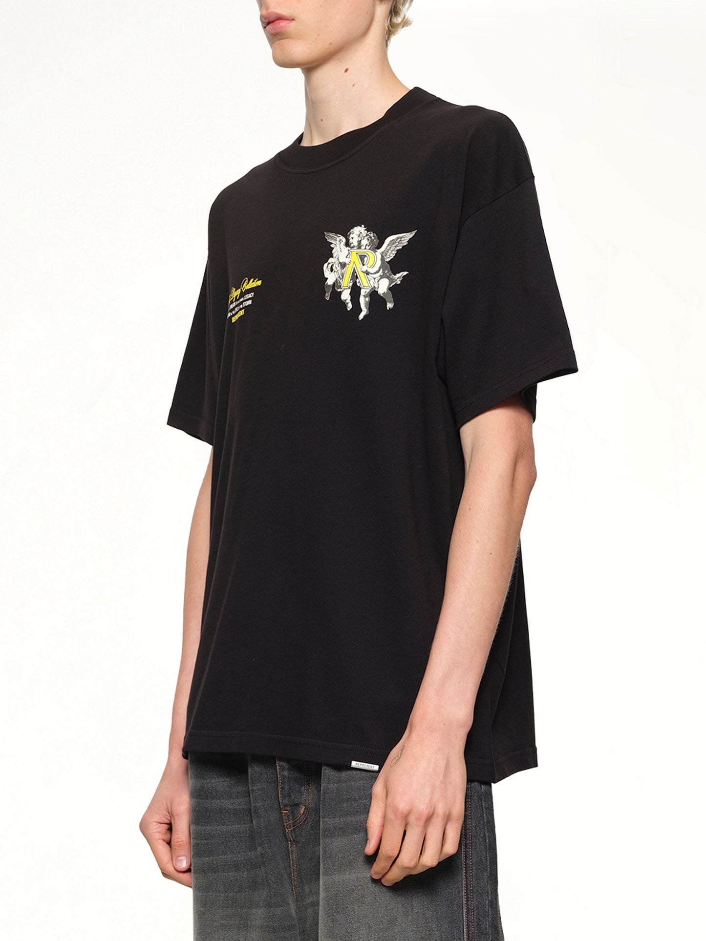 Represent Legacy Cherubs T-Shirt in Jet Black
