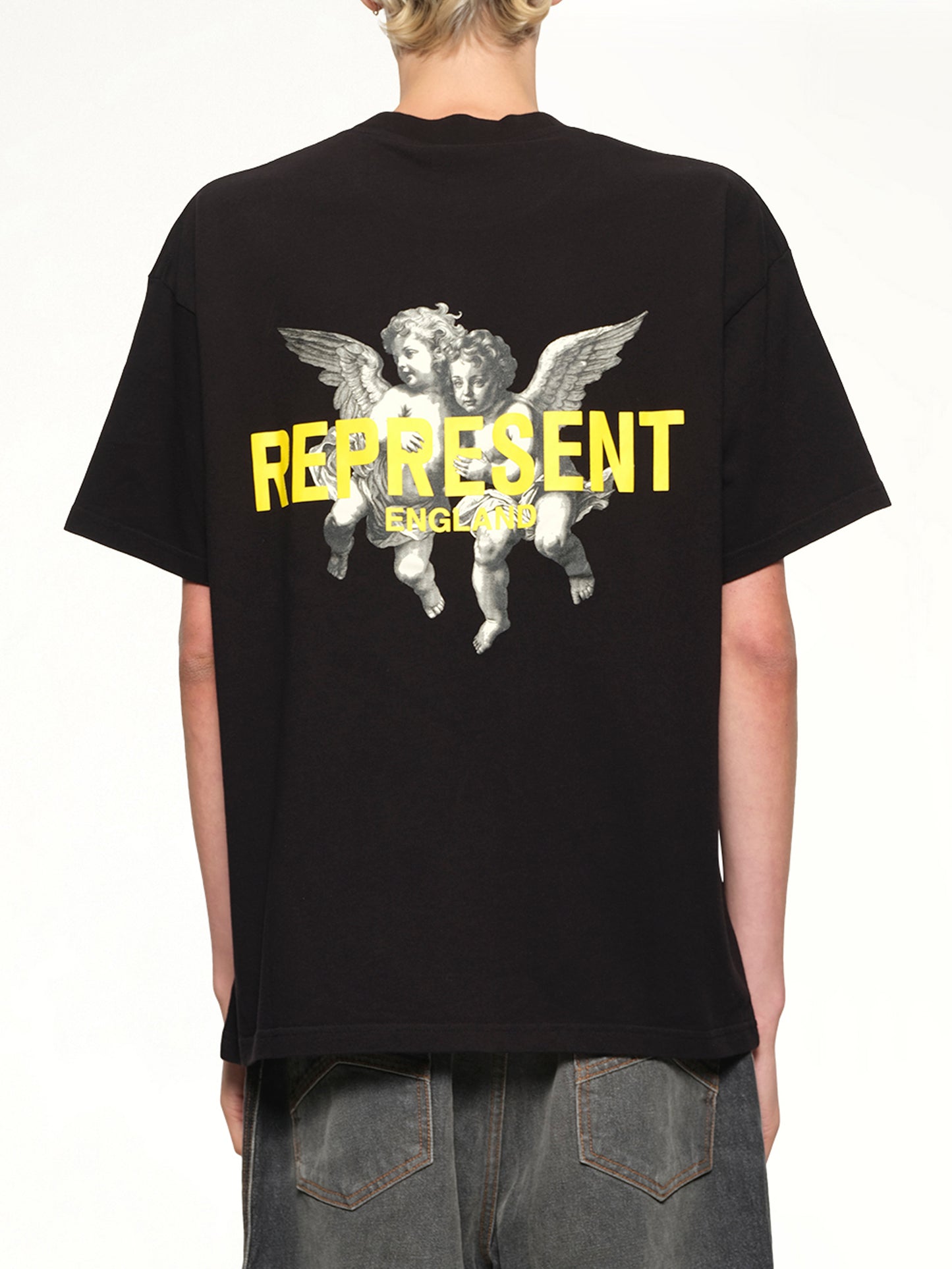 Represent Legacy Cherubs T-Shirt in Jet Black