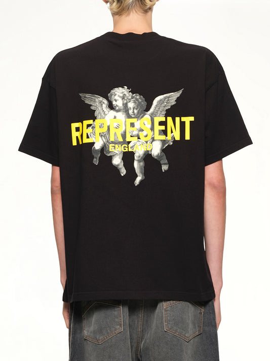 Represent Legacy Cherubs T-Shirt in Jet Black