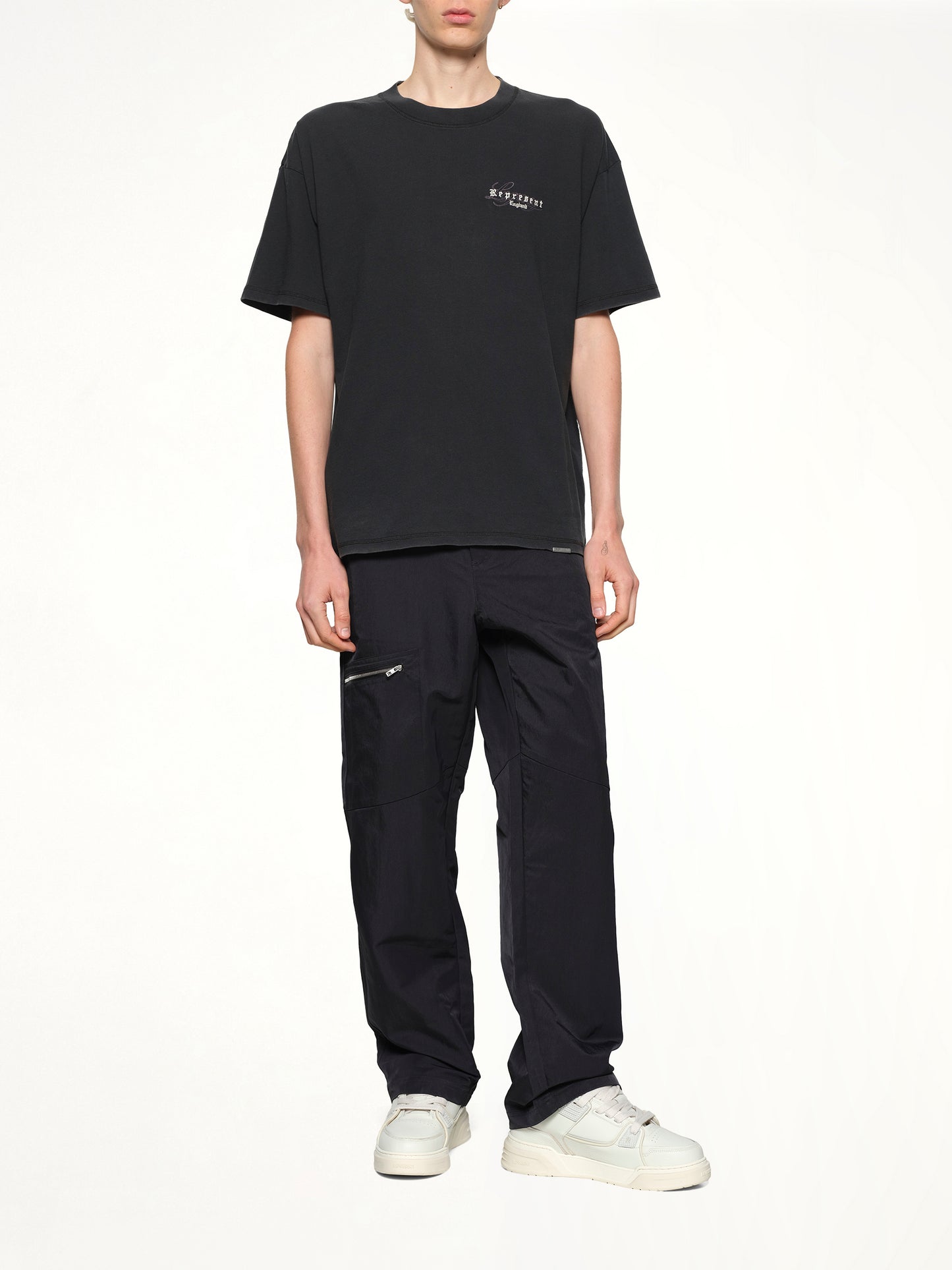 Represent Legacy Overprint T-Shirt in Vintage Black