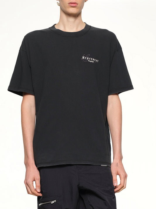Represent Legacy Overprint T-Shirt in Vintage Black