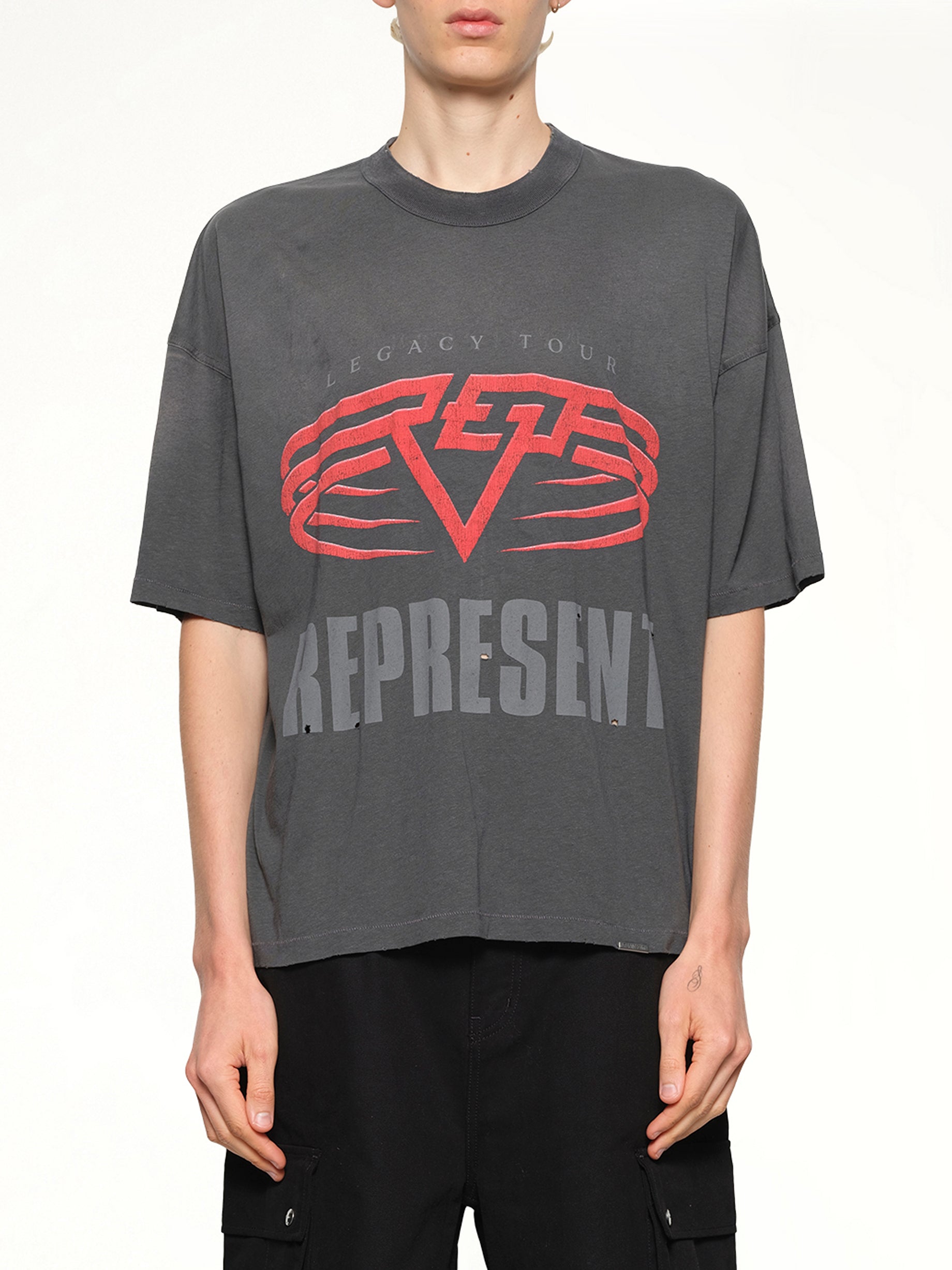 Represent Living Legacy T-Shirt in Sun Fade Grey