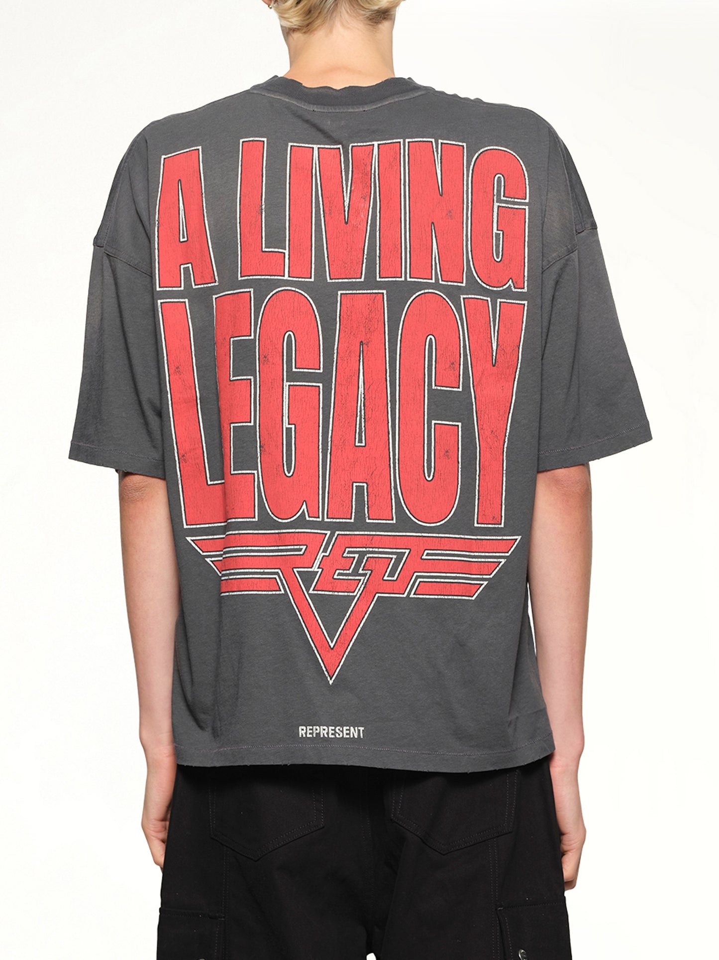 Represent Living Legacy T-Shirt in Sun Fade Grey