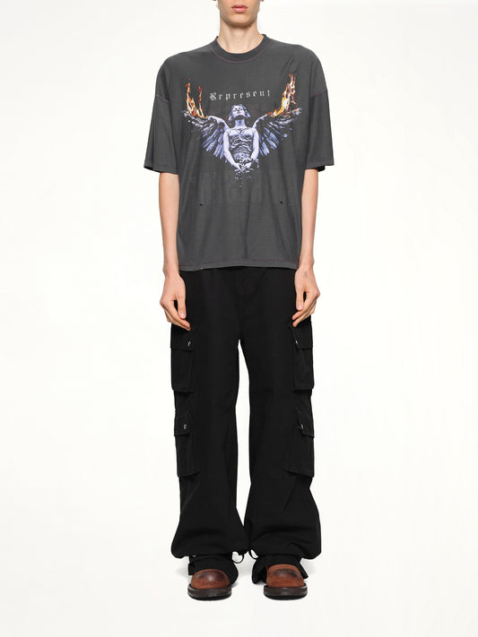 Represent Living Legacy T-Shirt in Sun Fade Grey