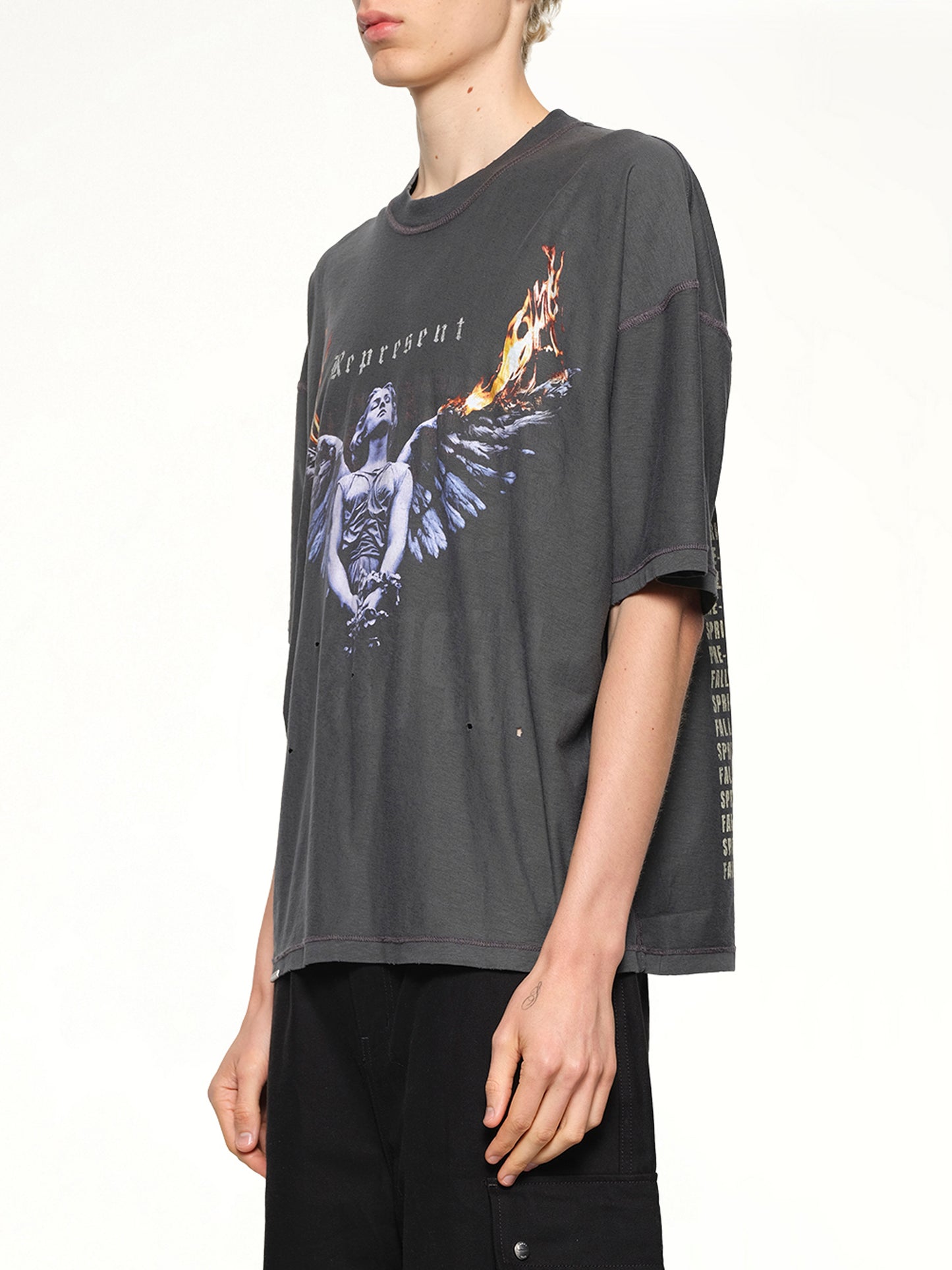 Represent Living Legacy T-Shirt in Sun Fade Grey