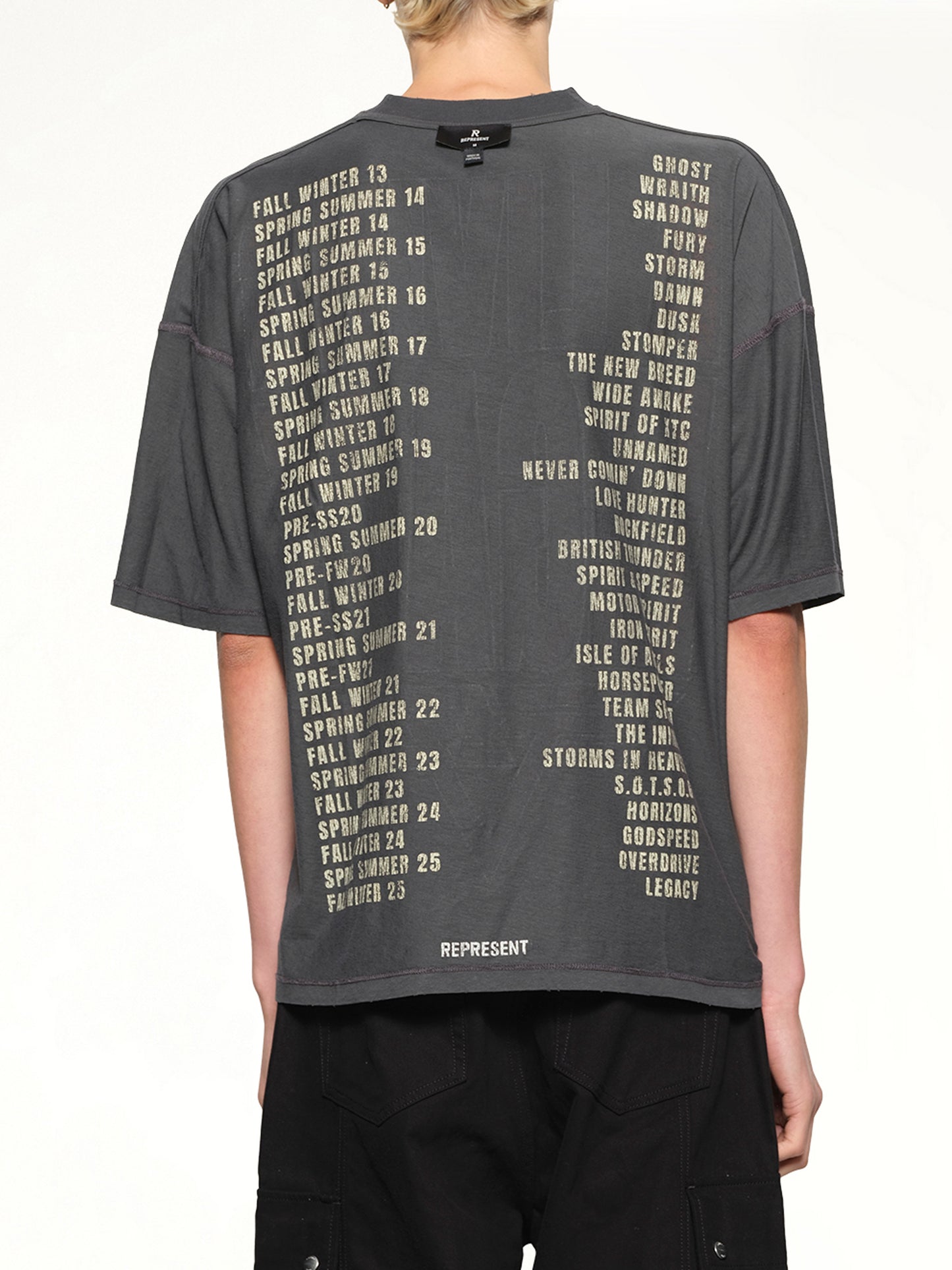 Represent Living Legacy T-Shirt in Sun Fade Grey