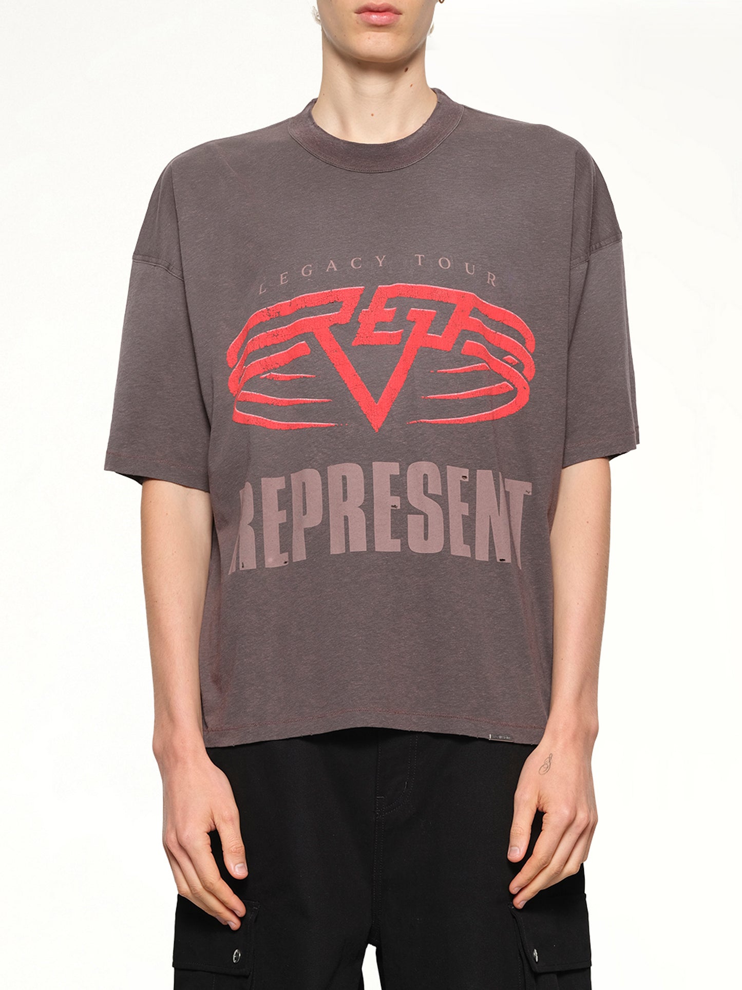 Reversible Living Legacy Falcon T-Shirt in Nero